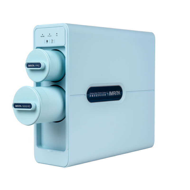 500GPD 3 van de het Waterzuiveringsinstallatie van de Stadium Omgekeerde Osmose het Systeem 1.31L/min Tankless