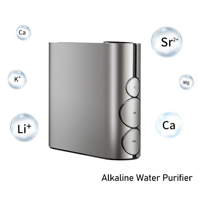 Roestvrij staal 5 stappen alkalisch waterfilter 800GDP RO systeem tankloze waterreiniger voor thuis