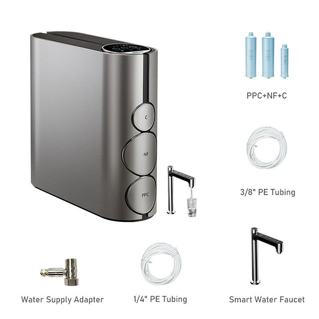 IMRITA Tankless 800 GPD Waterfilter Alkaline Mineraalwater Omgekeerde Osmose RO-Systeem Waterzuiveringsapparaat voor thuisgebruik